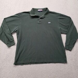 Vineyard Vines Shirt Mens XL Green Vintage Canada Whale Polo Casual Outdoor Golf